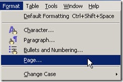 PageSetup OpenOffice