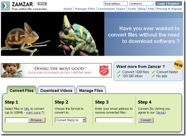 zamzar.com, File Converter Online