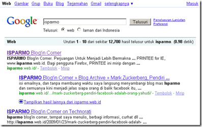 Google Search Engine Result Page (SERP), Search Engine Optimization