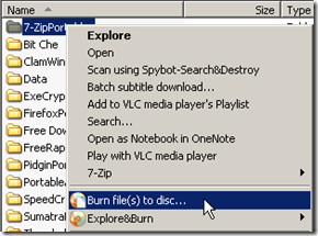 Explore&Burn, burning software,freeware