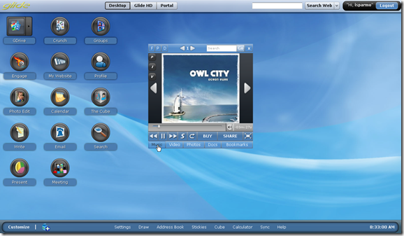 Glide OS - Desktop