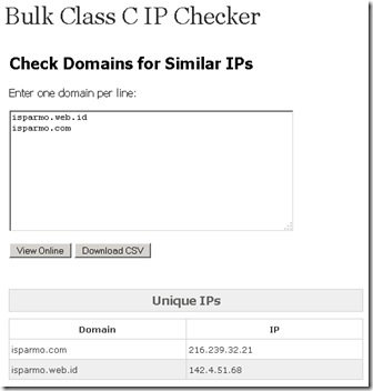 Cara cek IP Class C