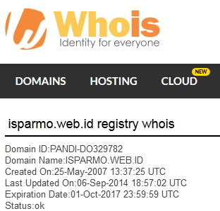 Cara cek umur domain website menggunakan Whois