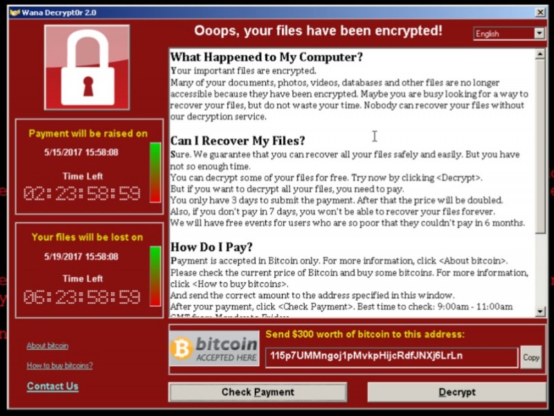 Cara bersihkan Virus WannaCrypt