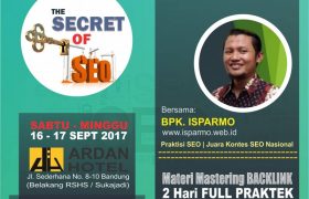 Kursus SEO Advance di Bandung 16-17 September 2017